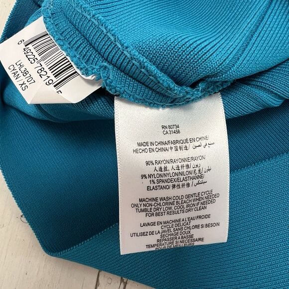 BCBG MAX AZRIA Bandage Pencil Skirt XS NWT Y2K Stretch MSRP $138 - Picture 3 of 6